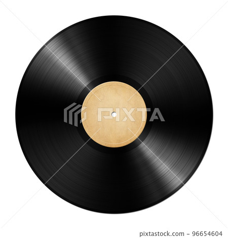 Old vintage vinyl record isolated on white background Old vintage vinyl record isolated on white background 96654604