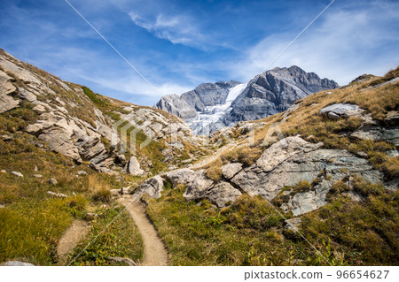 Grande Casse Alpine glacier landscape in French alps 96654627