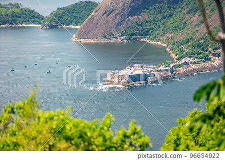 sea coast of Rio de Janeiro, city panorama 96654922