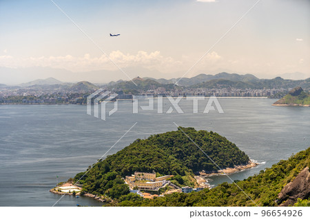sea coast of Rio de Janeiro, city panorama 96654926