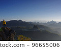Phu Pha Mok View point, Tourist mountain climbing Go to see the sunrise and the sea of mist in the morning. View Point, Ban Ja Bo, Mae Hong Son,Thailand. 96655006