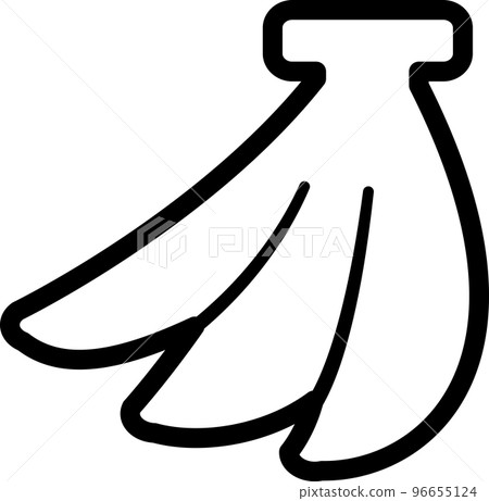 Banana simple illustration icon 96655124