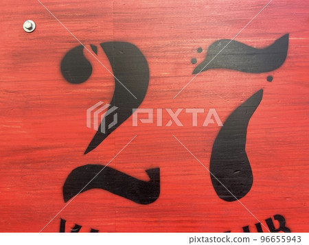 Number 12 on a red board Number 12 on a red board 96655943