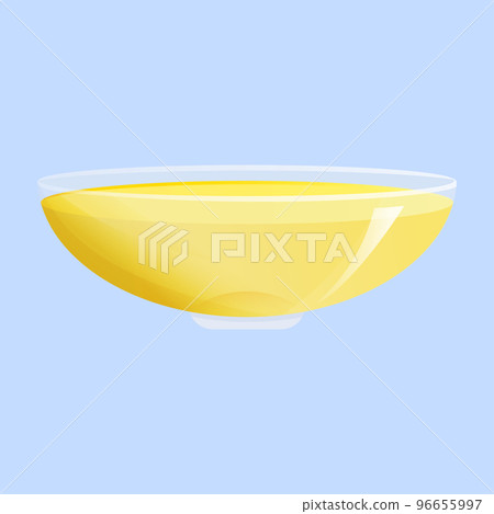 Cooking olive oil. Transparent bowl. Cartoon vector isolated illustration Cooking olive oil. Transparent bowl. Cartoon vector isolated illustration 96655997