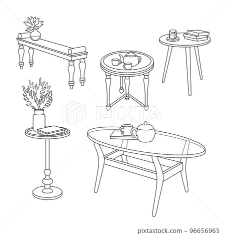 Table with objects Table with objects 96656965