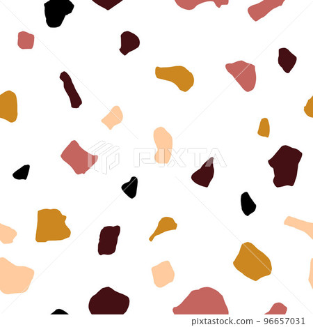 Abstract Seamless stylized Terrazzo mosaic tiles pattern 96657031
