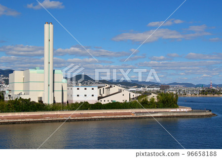 Ashiya City: Garbage incineration facility at the Ashiya City Environmental Processing Center 96658188