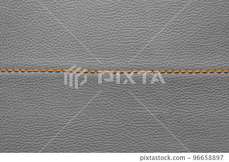 Sewing stitch sew thread pattern seam material craft fabric design cloth grey, close up Sewing stitch sew thread pattern seam material craft fabric design cloth grey, close up 96658897