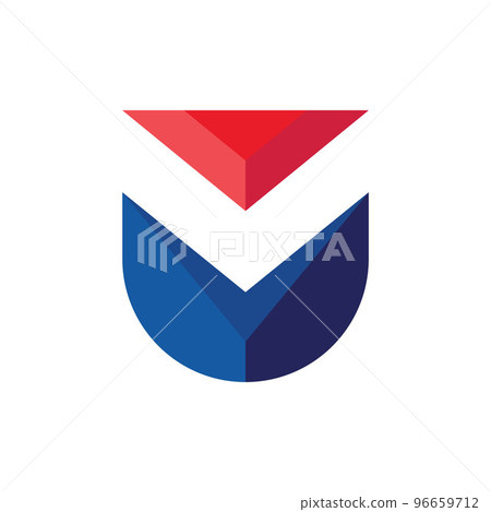 M Letter  vector  icon  Template  Illustration 96659712