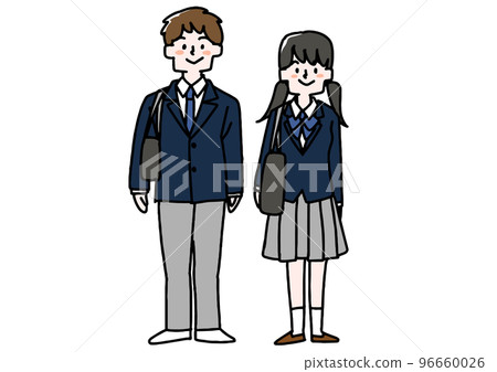 西裝外套制服的男人和女人 西裝外套制服的男人和女人 96660026