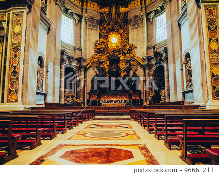Rome St. Peter's Basilica St. Peter's Bishop's Seat Rome St. Peter's Basilica St. Peter's Bishop's Seat 96661211
