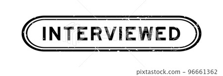 Grunge black interviewed word rubber seal stamp on white background Grunge black interviewed word rubber seal stamp on white background 96661362