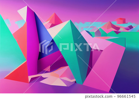 Minimal abstract background. Blue and pink gradient. Other world. Minimal abstract background. Blue and pink gradient. Other world. 96661545