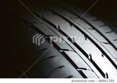 Automobile tire tread with a depth and light in the darkness 96661588