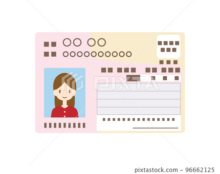 插圖靈感來自一位女士的個人號碼卡 插圖靈感來自一位女士的個人號碼卡 96662125