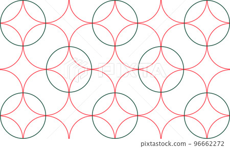 Geometric circle seamless graphic pattern vector background 96662272