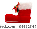 Christmas Shoes Xmas Decoration  isolated on white with clipping path inside 96662545