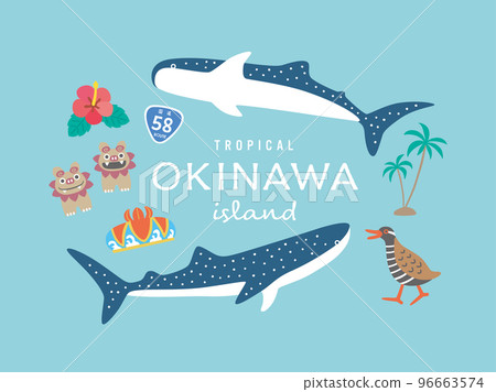 沖繩島的例證 沖繩島的例證 96663574