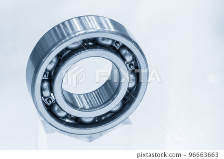 Close up scene of the ball bearing parts. 96663663