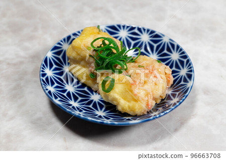 Fish Surimi Tempura with Crab Sauce Fish Surimi Tempura with Crab Sauce 96663708