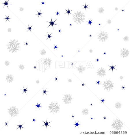 Winter background of snowflakes and decorative... - Stock Illustration ...