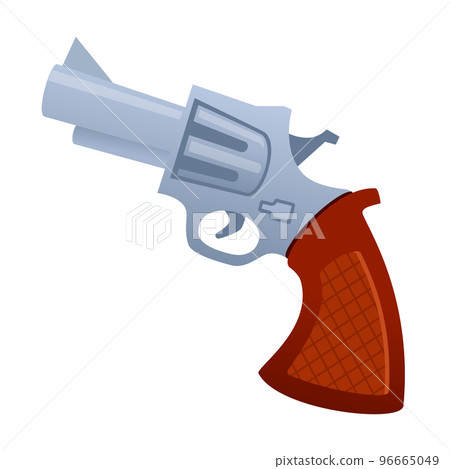 Revolver - modern flat design single isolated object 96665049