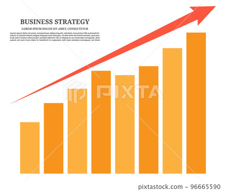 Graph of the rise and growth of the world economy with a description, vector Graph of the rise and growth of the world economy with a description, vector 96665590