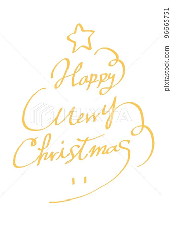 Christmas tree shape in calligraphy Christmas tree shape in calligraphy 96665751