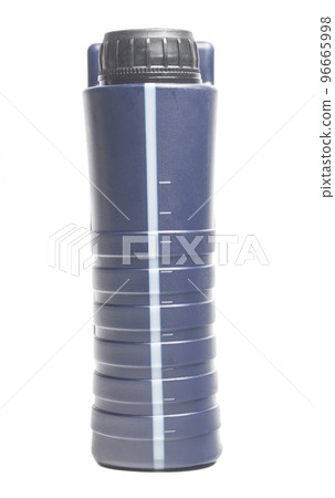 engine oil bottle isolated on white background. engine oil bottle isolated on white background. 96665998