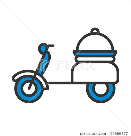 Icon Of Delivering Motorcycle 96666877