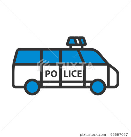 Police Van Icon 96667037