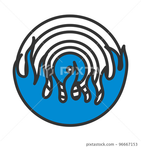 Flame Vinyl Icon 96667153