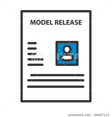 Icon Of Model Release Document 96667223