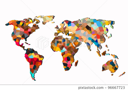 Roughly sketched out world map as global business concepts 96667723