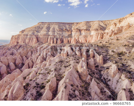 Meskendir Valley, Pink Valley. Cappadocia Turkey. Travel to Turkey concept Meskendir Valley, Pink Valley. Cappadocia Turkey. Travel to Turkey concept 96668765