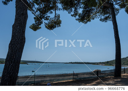 A ocean bay at Losinj island, the Adriatic Sea, Croatia 96668776
