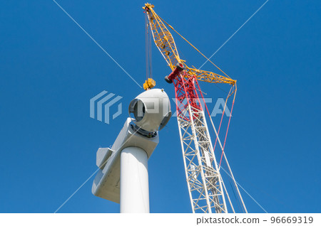 wind turbine tower construction 96669319