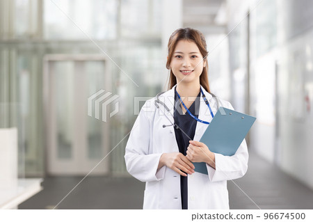 Smile young female doctor Smile young female doctor 96674500
