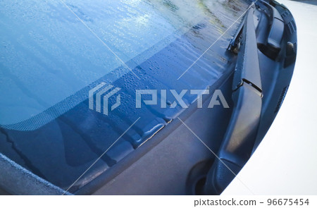 wet car windshield wet car windshield 96675454