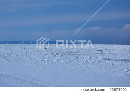 Hokkaido Drift ice and Cape Notoro from Fretoi Observatory 96675601
