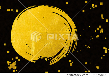 金箔日式月亮圖案 96675863