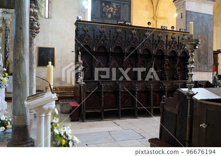 Croatia Trogir St. Lobro church choir seats 96676194
