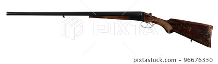 Antique classical double barrel side by side shotgun Antique classical double barrel side by side shotgun 96676330