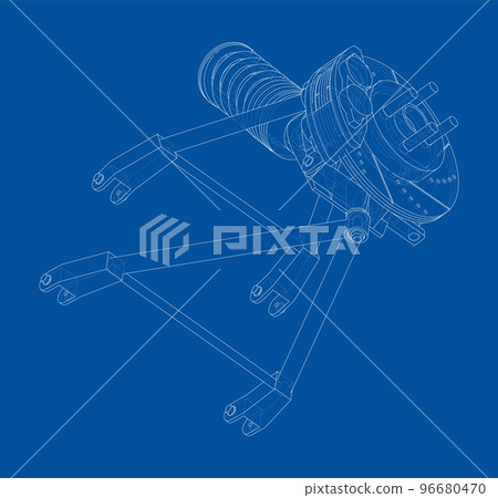 Car suspension with shock absorber Car suspension with shock absorber 96680470