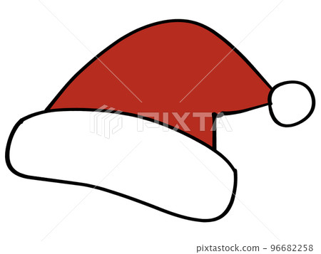 Loose santa hat illustration material Loose santa hat illustration material 96682258