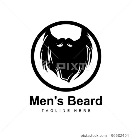 Beard Logo, Vector Barbershop, Design For Male Appearance, Barber, Hair, Fashion 96682404