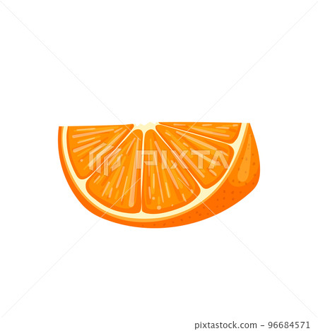 orange slice cartoon vector illustration 96684571