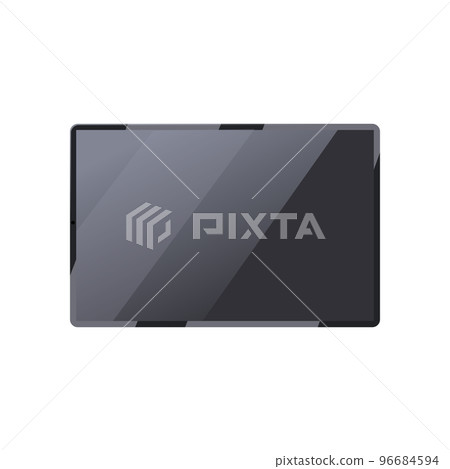 tablet display cartoon vector illustration tablet display cartoon vector illustration 96684594