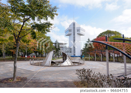 苫小牧綠丘公園展望台和噴泉[北海道苫小牧市] 96684755