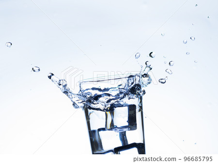 The image of pouring drinking water, into a glass, The image of pouring drinking water, into a glass, 96685795